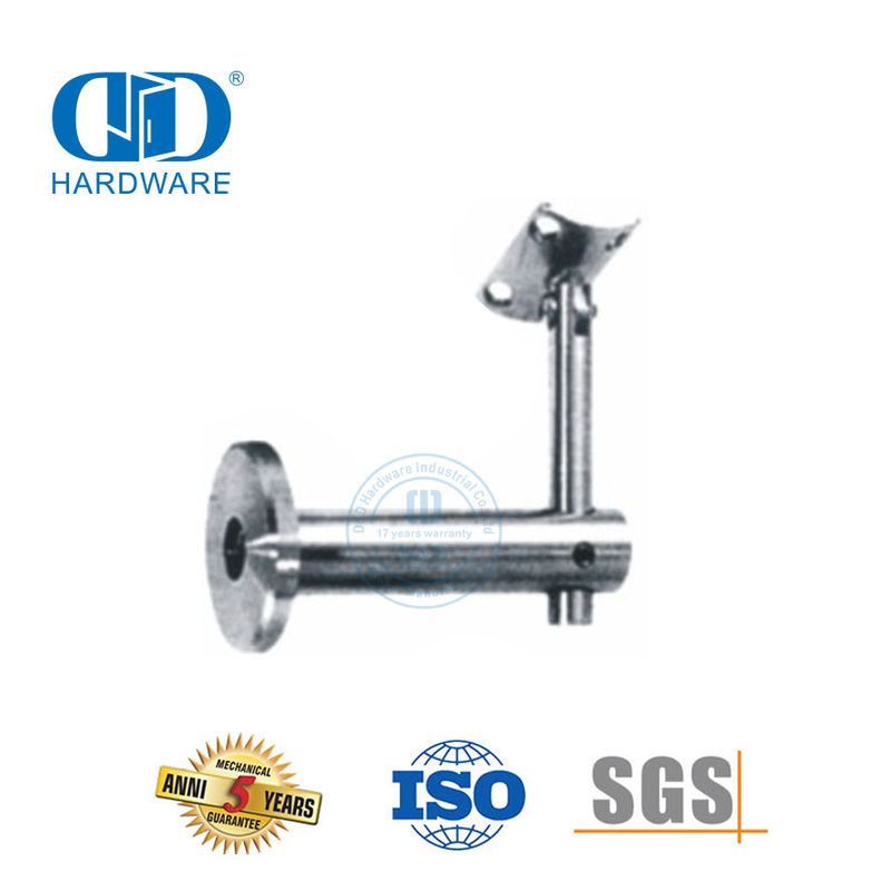 Stair Rail Accessories Stainless Steel Glass Clamp Bracket Glass Door Hardware Handrail Bracket-DDHB004