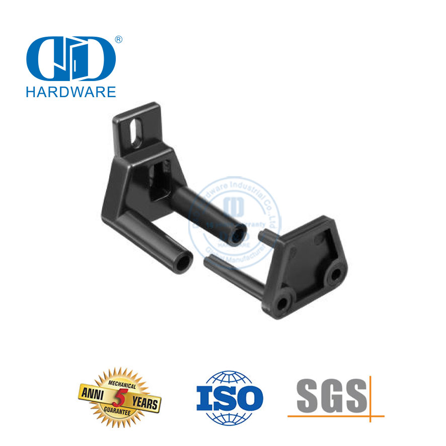 Stainless Steel Black Adjustable Wall Mount Barn Kitchen Door Guide Hardware Barn Hardware Door Guide-DDBD081