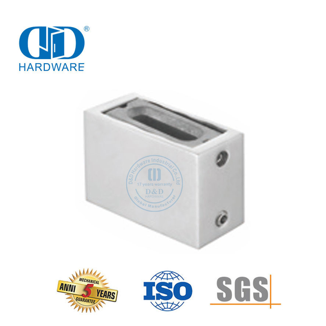 Stainless Steel Glass Hardware Sliding Door Hardware Wall Stand-DDSL001-6