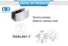 Stainless Steel Glass Fittings Sliding Door Hardware Shimmy Arrester-DDSL001-7