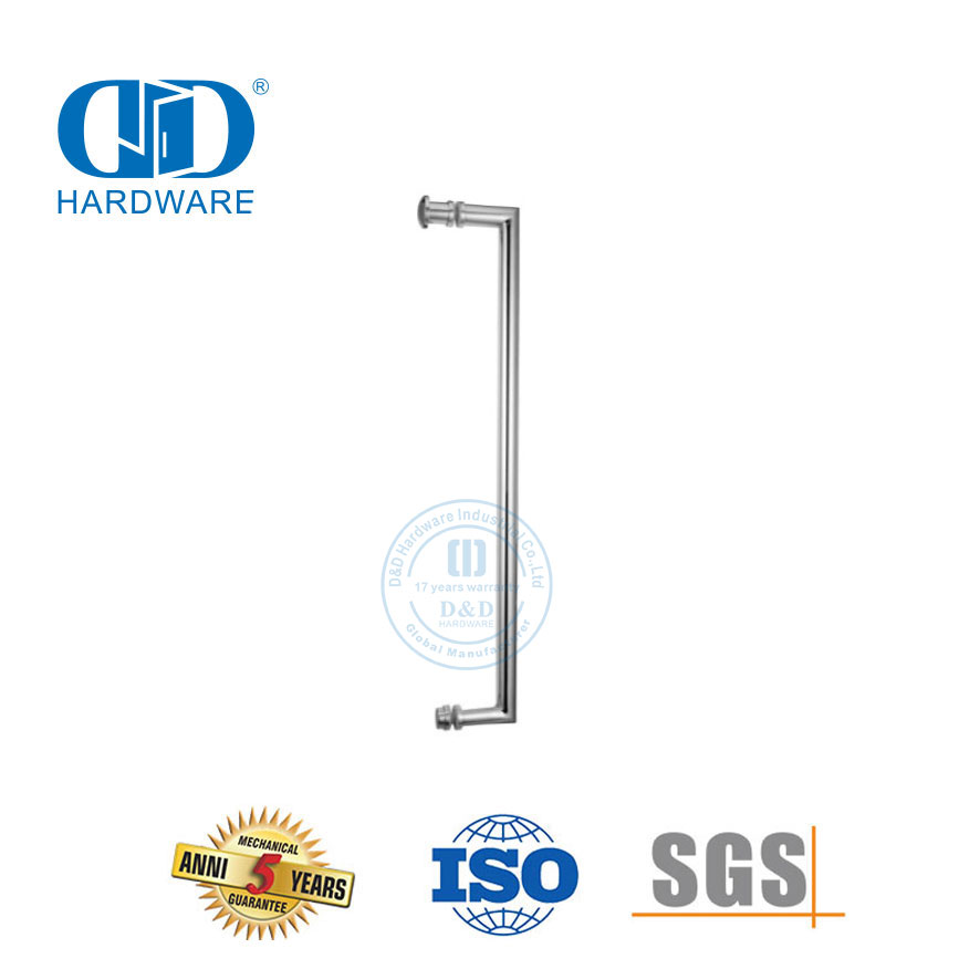 Stainless Steel Shower Room Handle Glass Door Accessory Single Side Bathroom Door Pull Handle-DDPH042