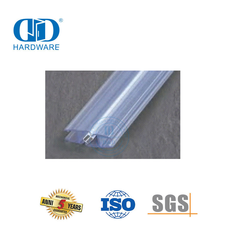 Rubber Seal Strip Glass Door Accessories Shower Door Sliding Glass Door Bathroom PVC Waterproof Seal Strip-DDWS003