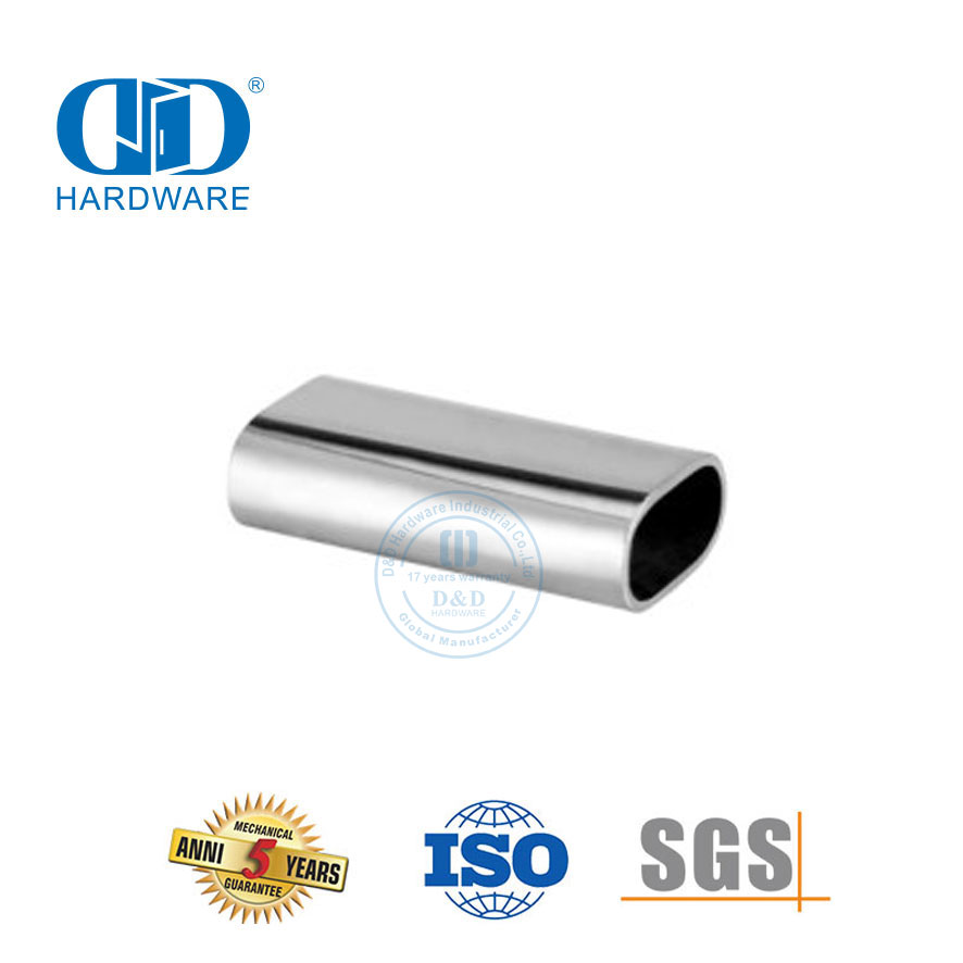Stainless Steel Sliding Door Hardware Shower Room Glass Door Handrail Tube Connector Door Hardware-DDSL002-9