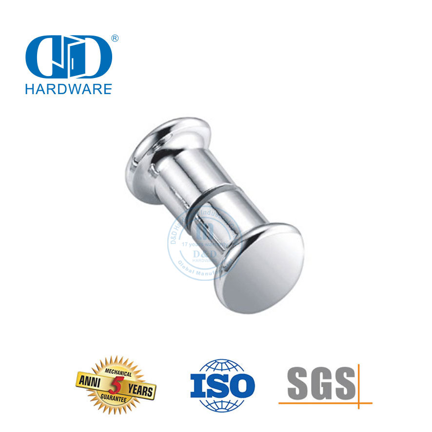 Chinese Manufacturer Chrome Stainless Steel Shower Cubicle Knob Door Handle Knob For Bathroom-DDSK006