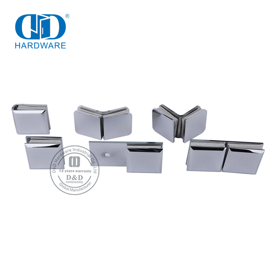 Stainless Steel Iron Glass Accessories Sliding Door Hanging Roller Door Fittings For Bathroom-DDGS142
