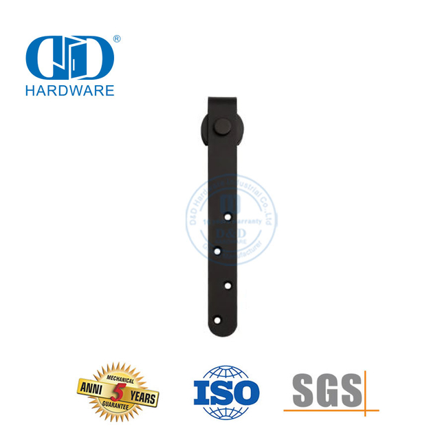 Stainless Steel Building Hardware Black Mini Sliding Barn Wooden Door Hardware For Cabinet and TV Stand-DDBD031