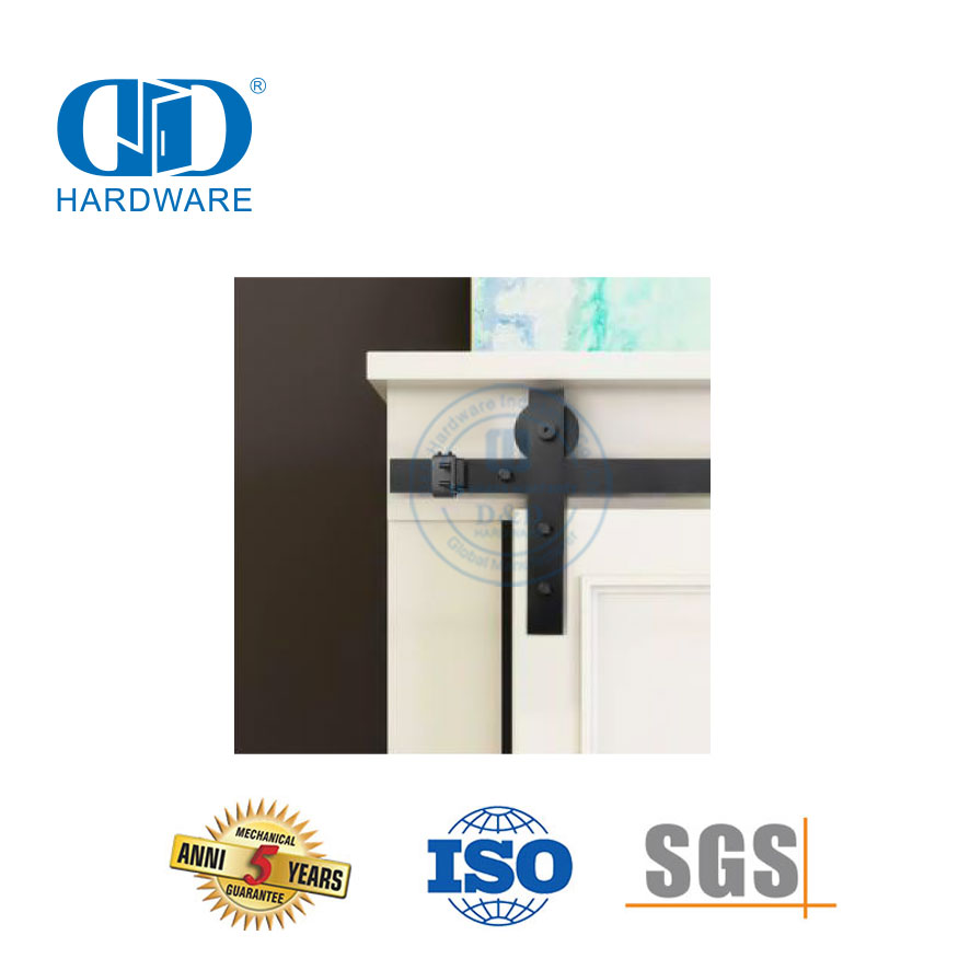 Stainless Steel TV Cabinet Farmhouse Black Mini Sliding Wardrobe Barn Door Hardware Pocket Door Hardware-DDBD032
