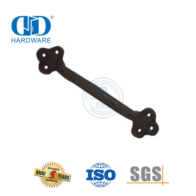 Stainless Steel Barn Door Black Steel Pull Handle for Wooden Sliding Door Cabinet Pull Double Sided Door Handle-DDBD113