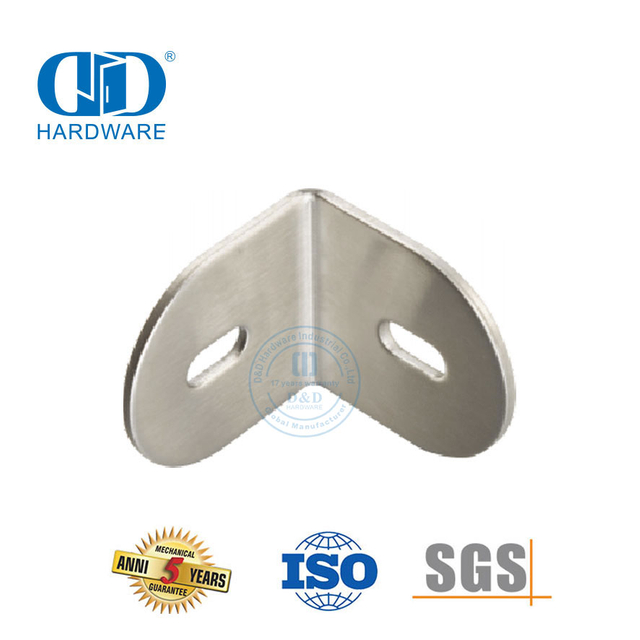 Stainless Steel Restroom Accessories Shower Hinge Connector Glass Wall Corner Clip Fitting Connector-DDWC001