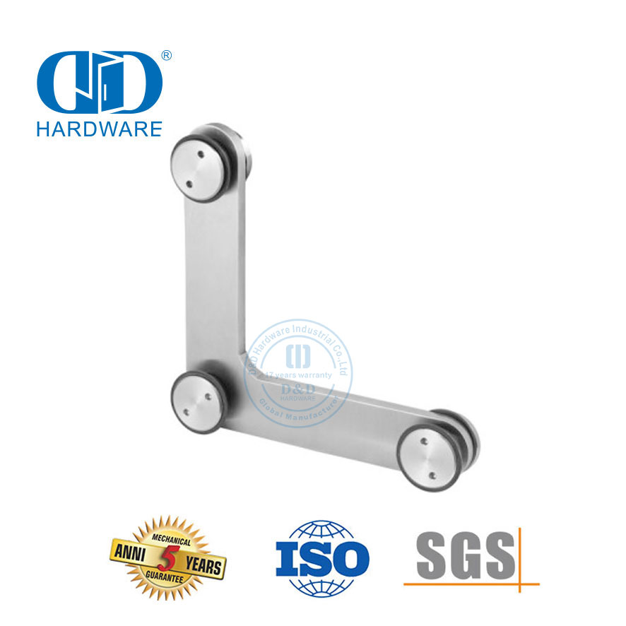 Stainless Steel Side Panel Over Panel Pivot Glass Hardware Glass Door Pivot-DDGP014