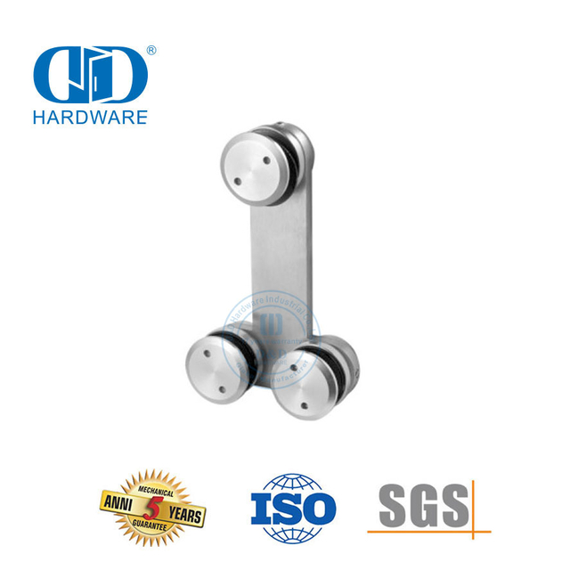 Stainless Steel T Horizontal Glass Connector Glass Door Pivot Sliding Door Hardware-DDGP018