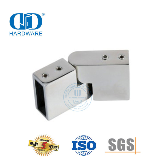 Stainless Steel Commercial Shower Cubicles Fixed Bracket Glass Holder Divider Partition Clamp Connector-DDSC019
