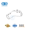 Stainless Steel Factory Glass Tube Holder Clip Pipe Door Connector Glass Panel Connector-DDSC034