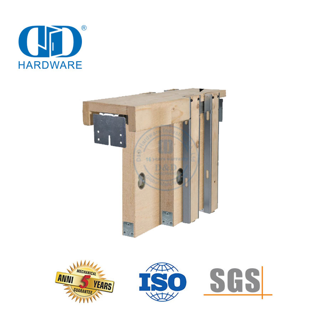 Stainless Steel Heavy Duty Bypass Sliding Pocket Door Frame Hardware Kitchen Cabinet Door Hardware-DDBD061