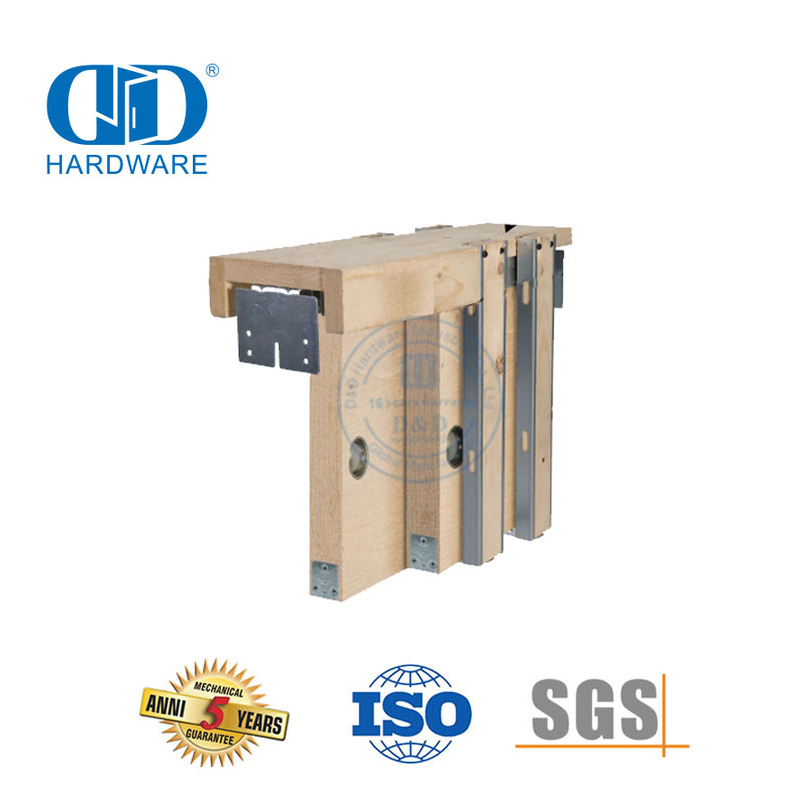 Stainless Steel Heavy Duty Bypass Sliding Pocket Door Frame Hardware Kitchen Cabinet Door Hardware-DDBD061