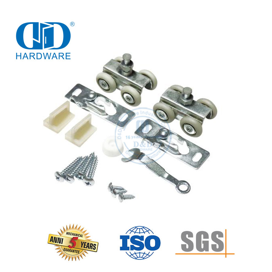 Stainless Steel Exterior Interior Sliding Door Four Wheel Roller Hardware Sliding Barn Door Hardware Furniture Hardware-DDBD056