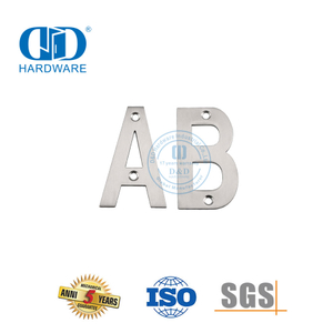 Stainless Steel Door Plate Number Modern Letter House Home Metal Door Signature Plate-DDSP013
