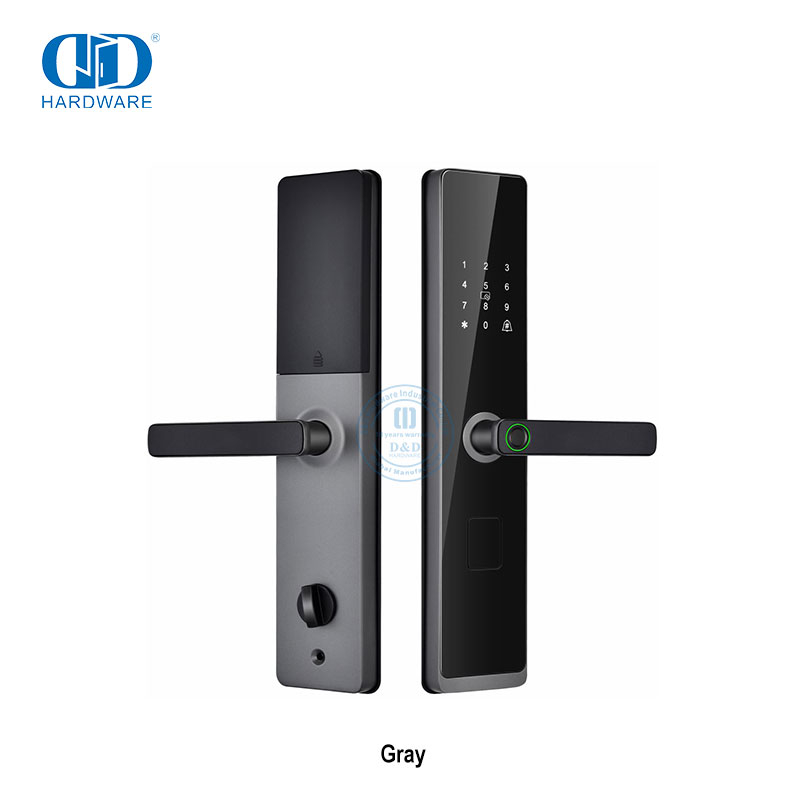Electronic Keyless Smart Password Code Digital Biometric Fingerprint Door Handle Lock With Key -DDDL008