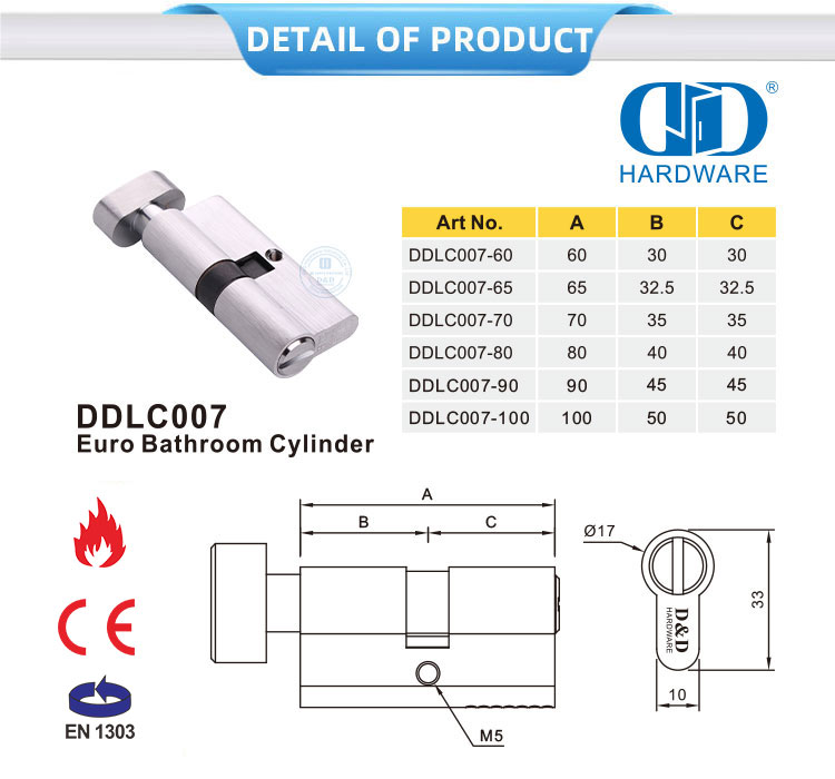 Bathroom Door Cylinder