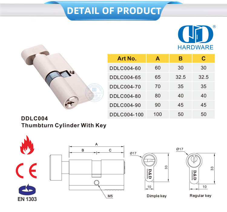 Satin Nickel Brass Cylinder