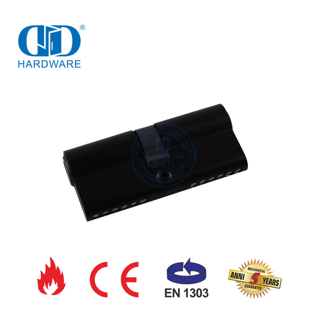 EN 1303 Certification Black Double Cylinder for Commercial Building-DDLC003-70mm-MB