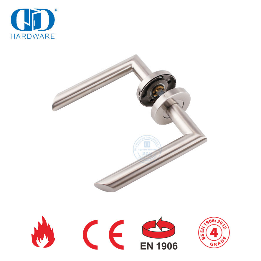 New Design Funiture Hardware EN 1906 Hollow Tube Lever Handle-DDTH012-SSS
