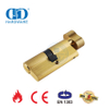 Satin Brass Bathroom Mortise Lock Cylinder with EN 1303 Certification-DDLC007-70mm-SB