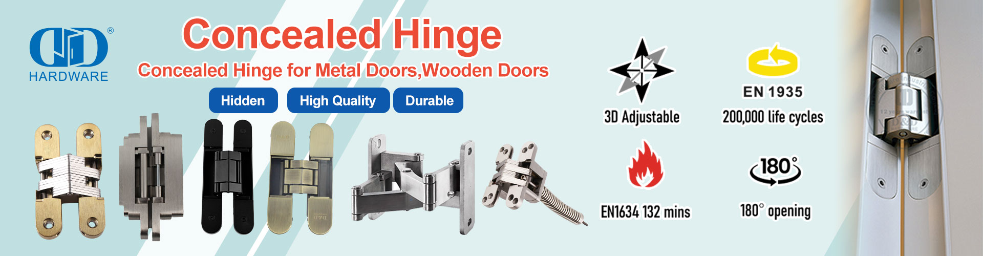 hidden door hinges