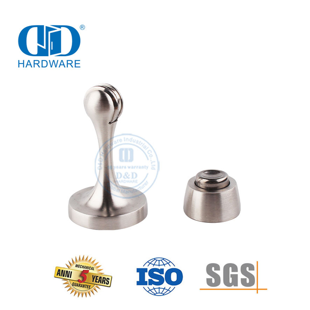 Door Hardware Accessories Floor Mounted 304 Stainless Steel Zinc Alloy Door Stopper with Magnet-DDDS028