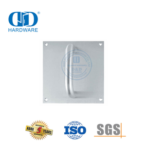 Stainless Steel Door Hardware Sign Plate Lever Handle Commercial Exterior Metal Door Pull Handle-DDPH021
