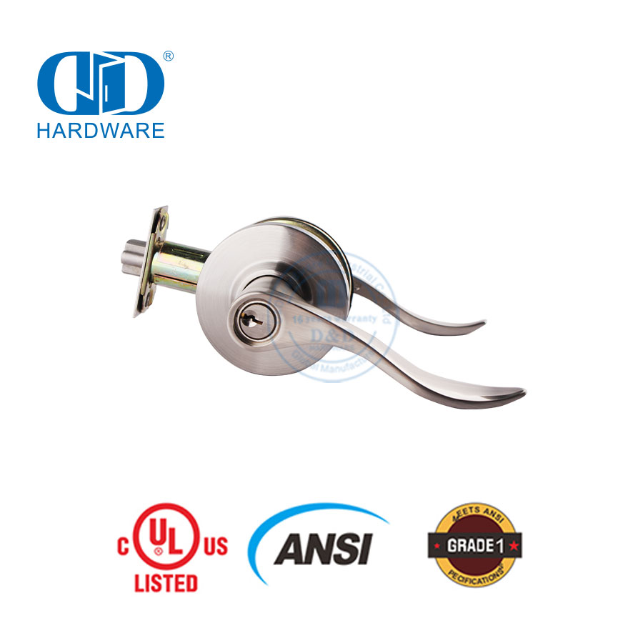 ANSI 3 Hours List UL Fireproof High Safety Exquisite Lock Core Anti-pry Lockable Lock For Exterior Internal Door Lockset-DDLK010