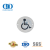 Square Type Sign Plate Stainless Steel Disable Sign Plate Bathroom Toilet Sign Plate For The Disabled-DDSP001-Disabled