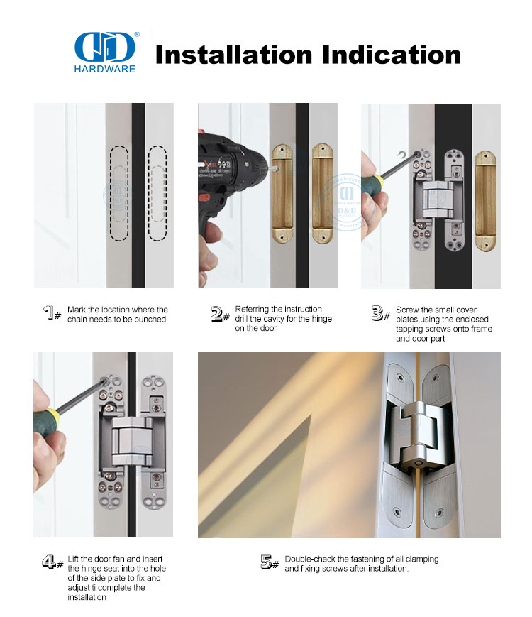install concealed hinges