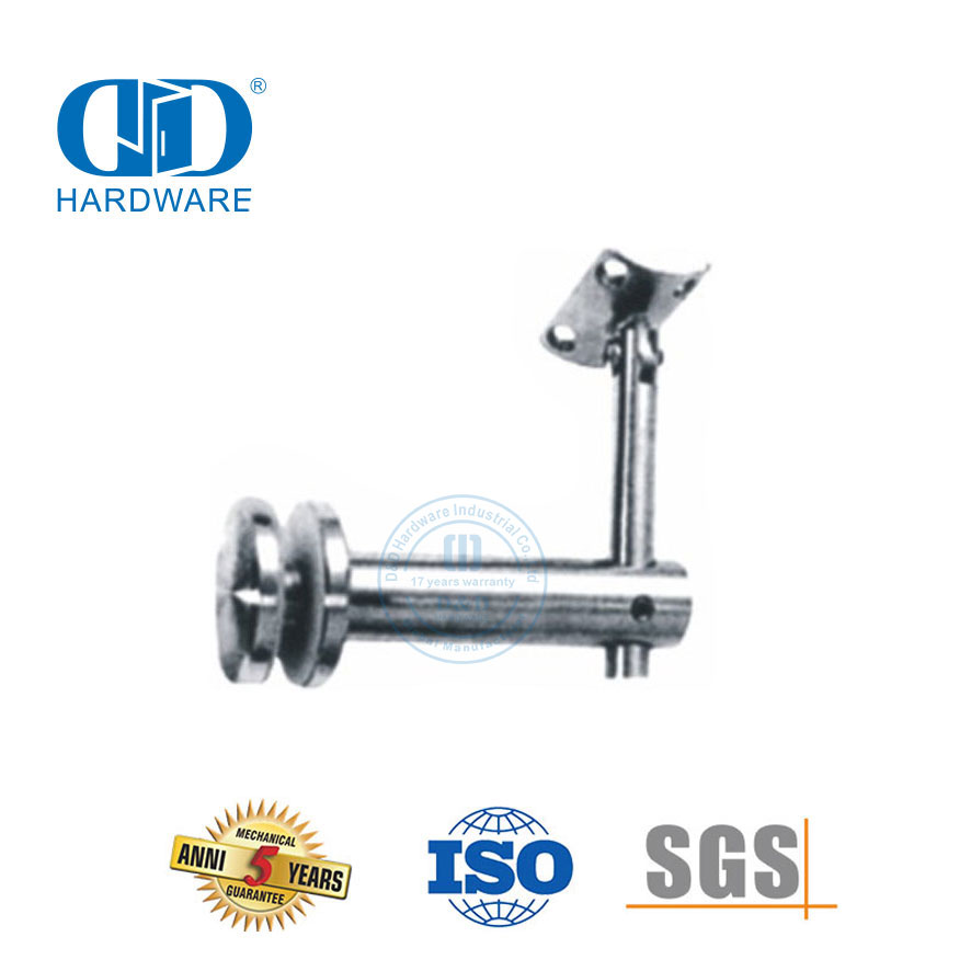 Stainless Steel Railing Handrail Support Bracket Glass Hardware Clamp Bracket Wall Bracket-DDHB006