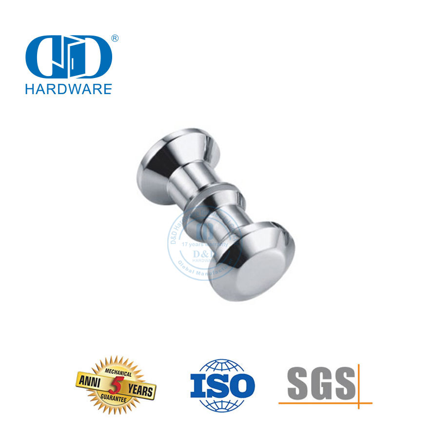Aluminum Furniture Accessories Bathroom Door Handle Hardware Accessories Shower Screen Door Knob-DDSK002