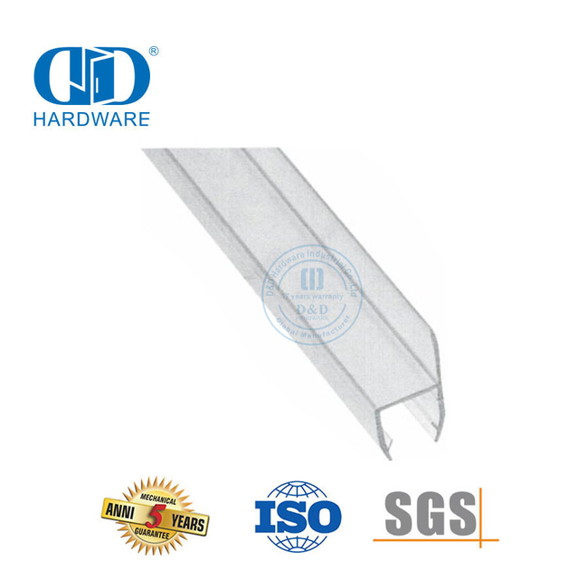 Household Glass Door Accessory Waterproof Silicone Rubber Seal Strip Magnetic Seal Strip-DDWS009