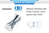 Durable Stainless Steel Knobs Shower Room Knob Bathroom Sliding Door Knob-DDSK005