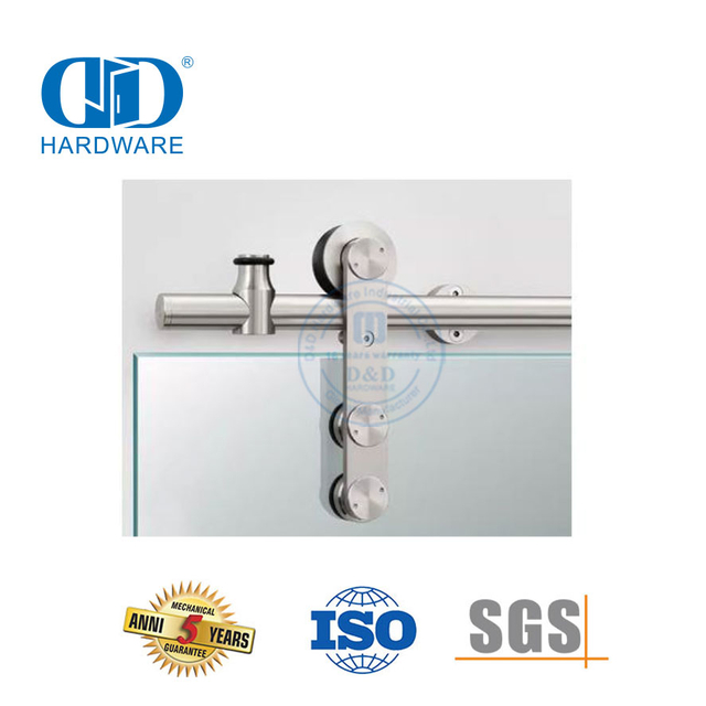 Security Stainless Steel Barn Glass Door Hardware Steel Garage Hardware Building Hardware-DDBD045