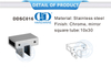 Stainless Steel Bathroom Support Glass Panel Connector Glass Door Hardware Shower Cubicle System-DDSC016