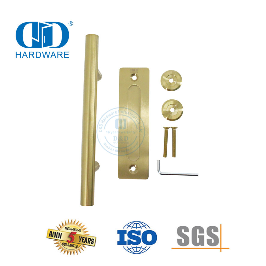 Stainless Steel Barn Hardware Flush Handle Mortise Door Handle Sliding Door Handle-DDBD102 SSS