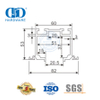 Stainless Steel Sliding Door Hardware Rail Door Hardware Bathroom Accessories For Shower Room-DDGS150