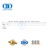 Stainless Steel Glass Fittings Straight Curved Corner Bendable Adjustable Telescopic Bathroom Tension Rod-DDSC023