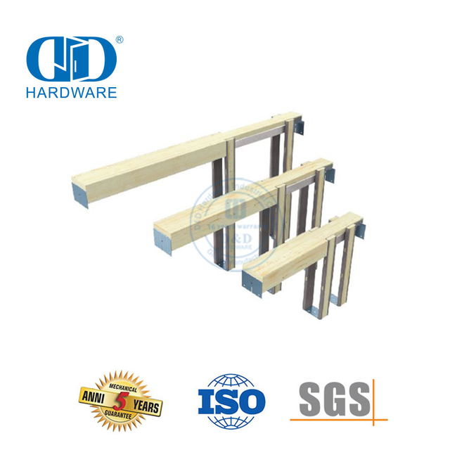 Stainless Steel Tube Stud More Stable Sliding Door Hardware Pocket Barn Door Frame Hardware-DDBD063