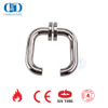 PSS Finished EN 1906 Stainless Steel Round Tubular Door Lever Handle-DDTH001-PSS