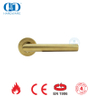 Satin Brass EN 1906 Door Lock Security Accessories Golden Lever Handles-DDTH003-SB