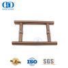 Office Furniture Rose Gold Circular Tube H-Shaped Stainless Steel 201 Shower Sliding Glass Door Handle-DDPH001-A Φ25-RG