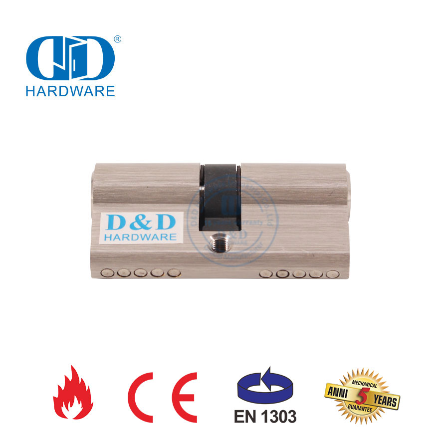 EN 1303 60mm Solid Brass Door Mortise Lock Accessories Cylinder-DDLC003-60mm-SN