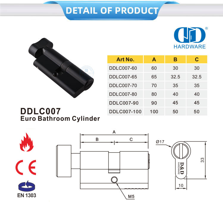 Bathroom Door Cylinder