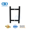 Classical Style Matt Black H Shape Glass Door Accessory Pull Handle-DDPH001-A Φ22-Black
