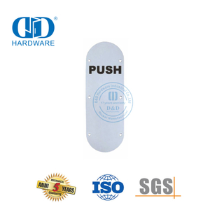 Multi Finish Stainless Steel Push Plate Round Type Sign Plate Hanging Board Sign Plate Wooden Metal Door Signature Plate-DDSP006
